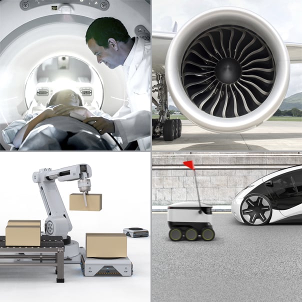Acerca de nosotros Tecnología médica Aeroespacial Automatización industrial Soluciones de movilidad